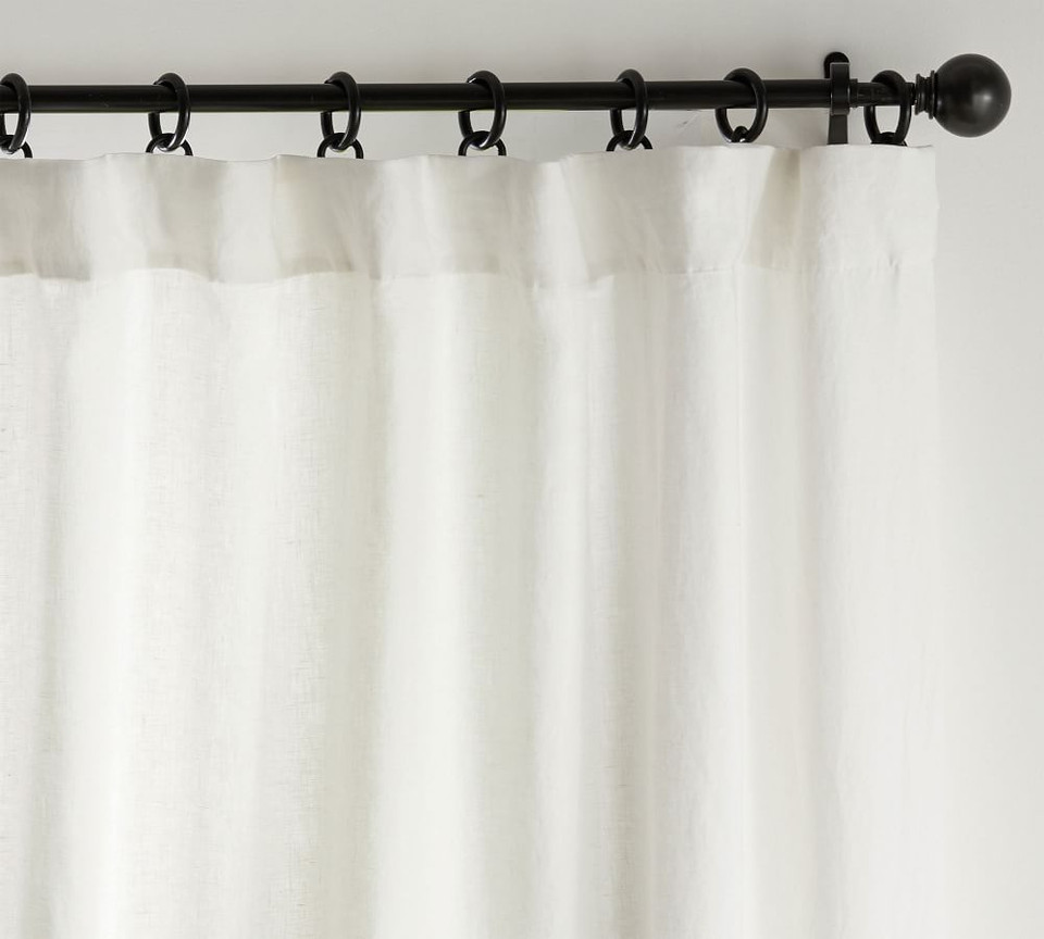 Belgian Flax Linen Curtain - Classic Ivory