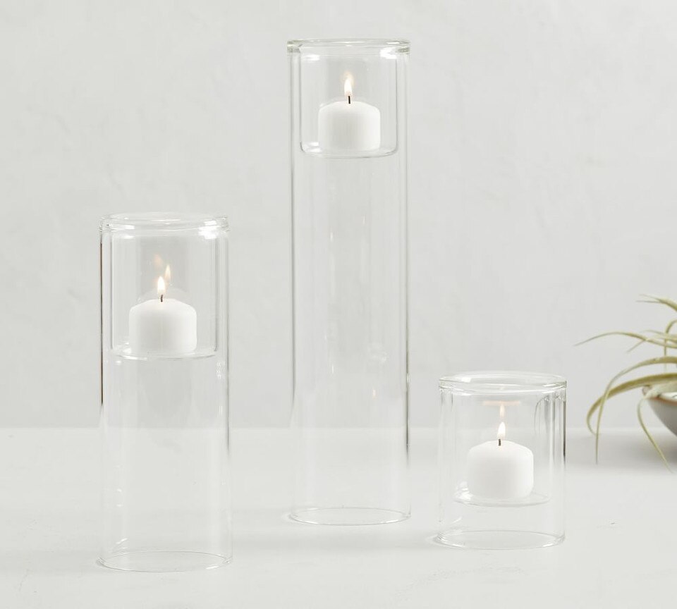Floating Glass Candle Holders