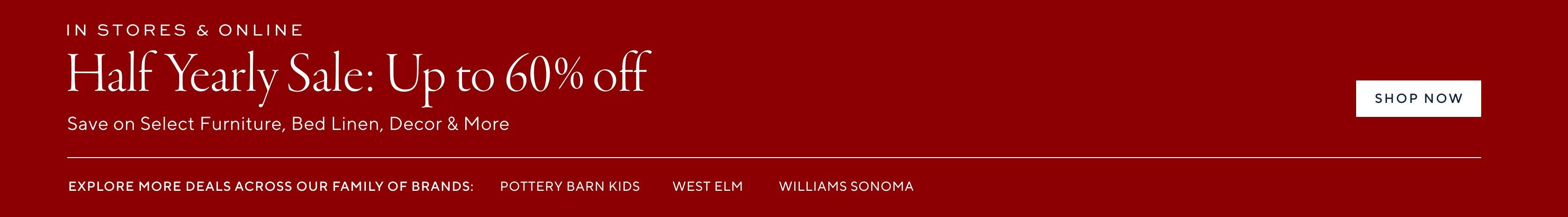 Half Yearly Sale: Up to 60% Off