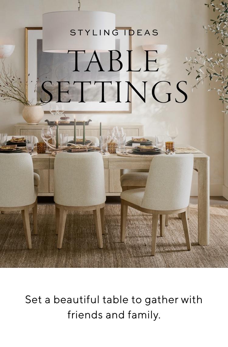 Our Favourite Table Settings - Pottery Barn Australia