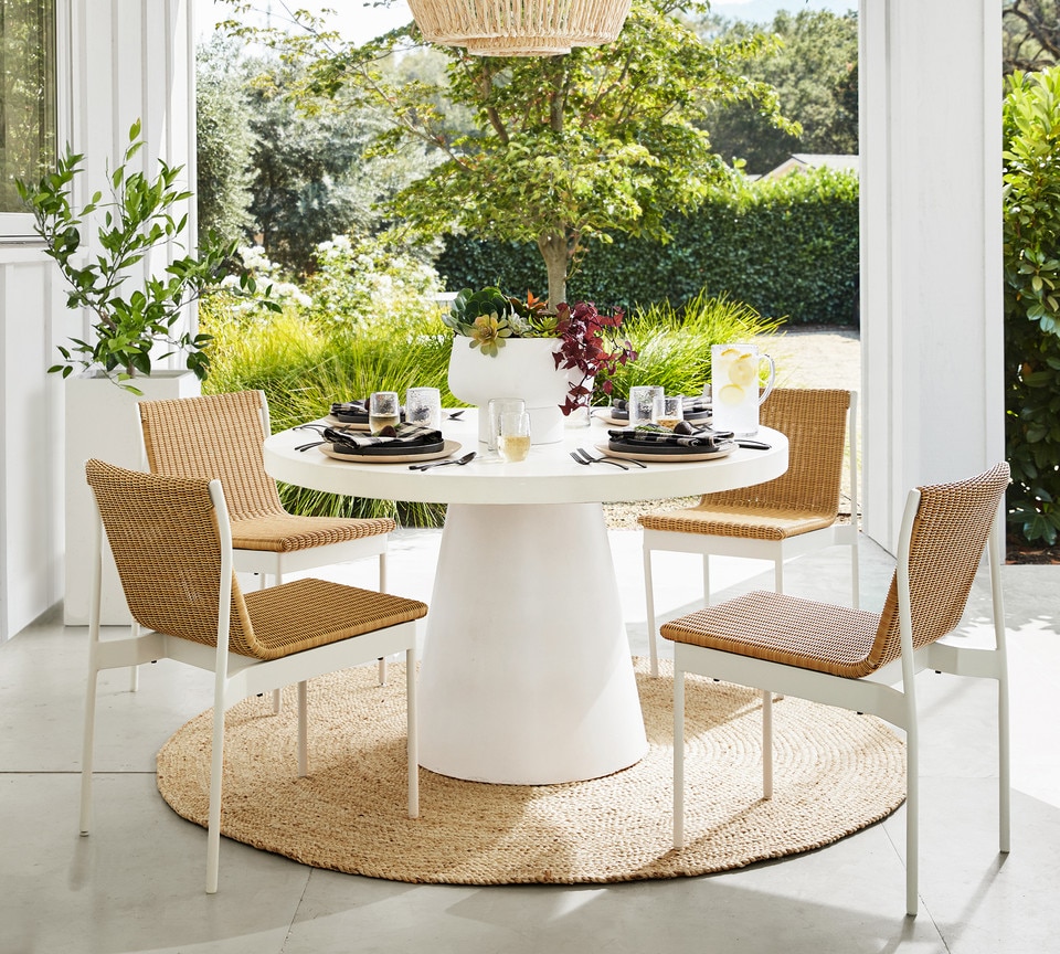 Hampton All-Weather Wicker & Metal Dining & Armchairs