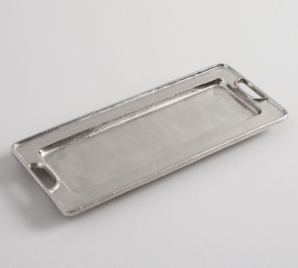 Addison Silver Rectangle Tray Pottery Barn Australia