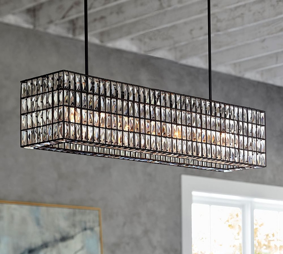 Adeline Crystal Rectangular Chandelier