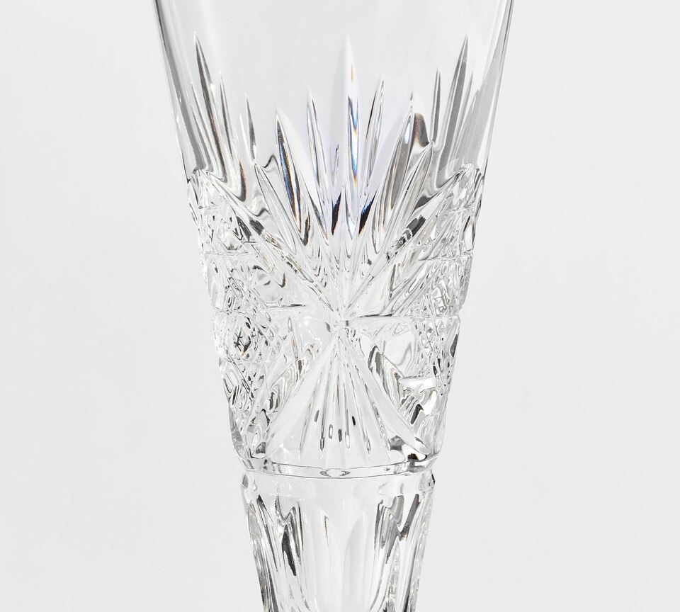 Antique Cut Champagne Flutes