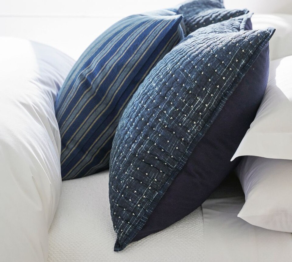 Arlo Cross Stitch Coverlet & Pillowcases