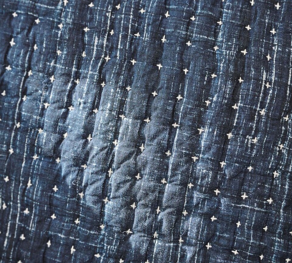 Arlo Cross Stitch Coverlet & Pillowcases