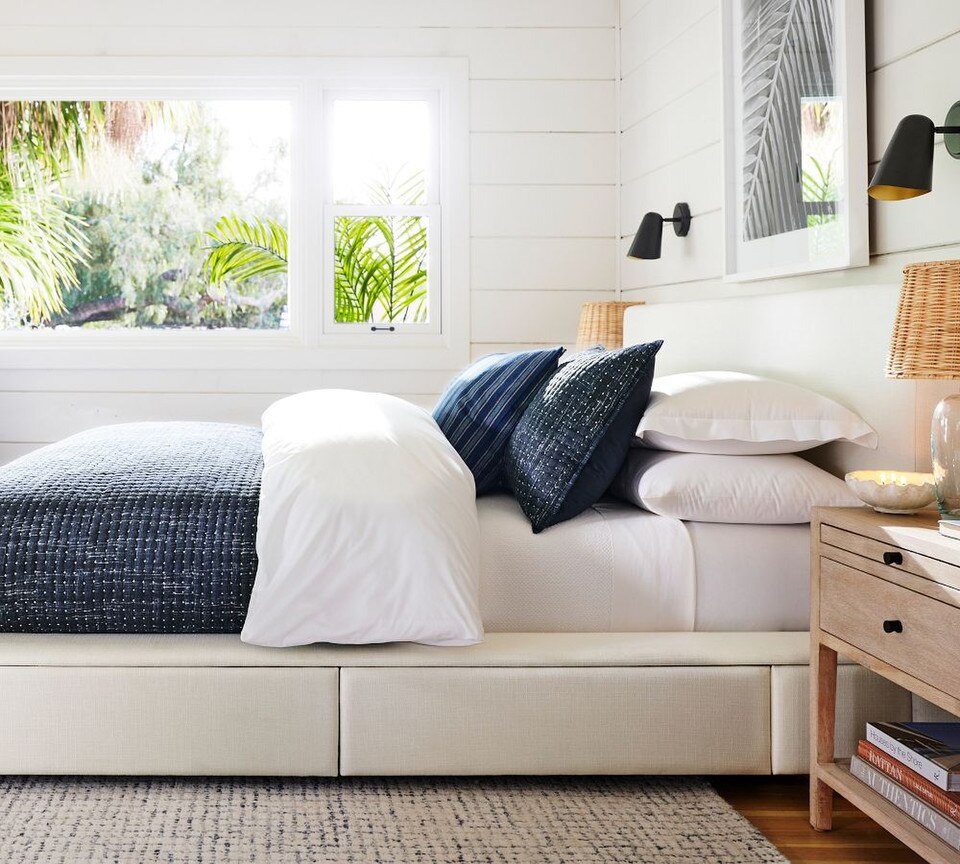 Arlo Cross Stitch Coverlet & Pillowcases