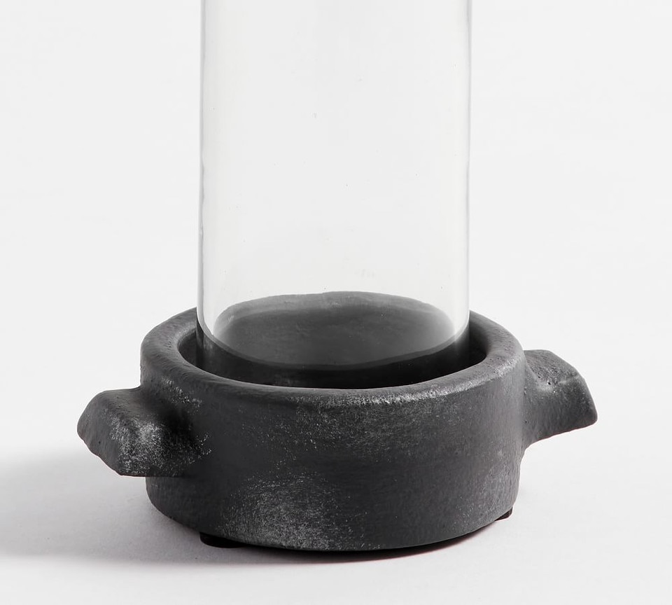 Artisan Handcrafted Ceramic Hurricane Candleholder