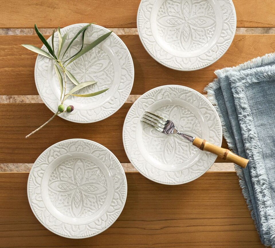 Asfi Melamine Appetiser Plates - Set of 4