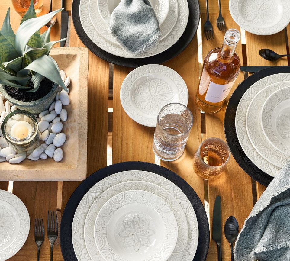 Asfi Melamine Appetiser Plates - Set of 4