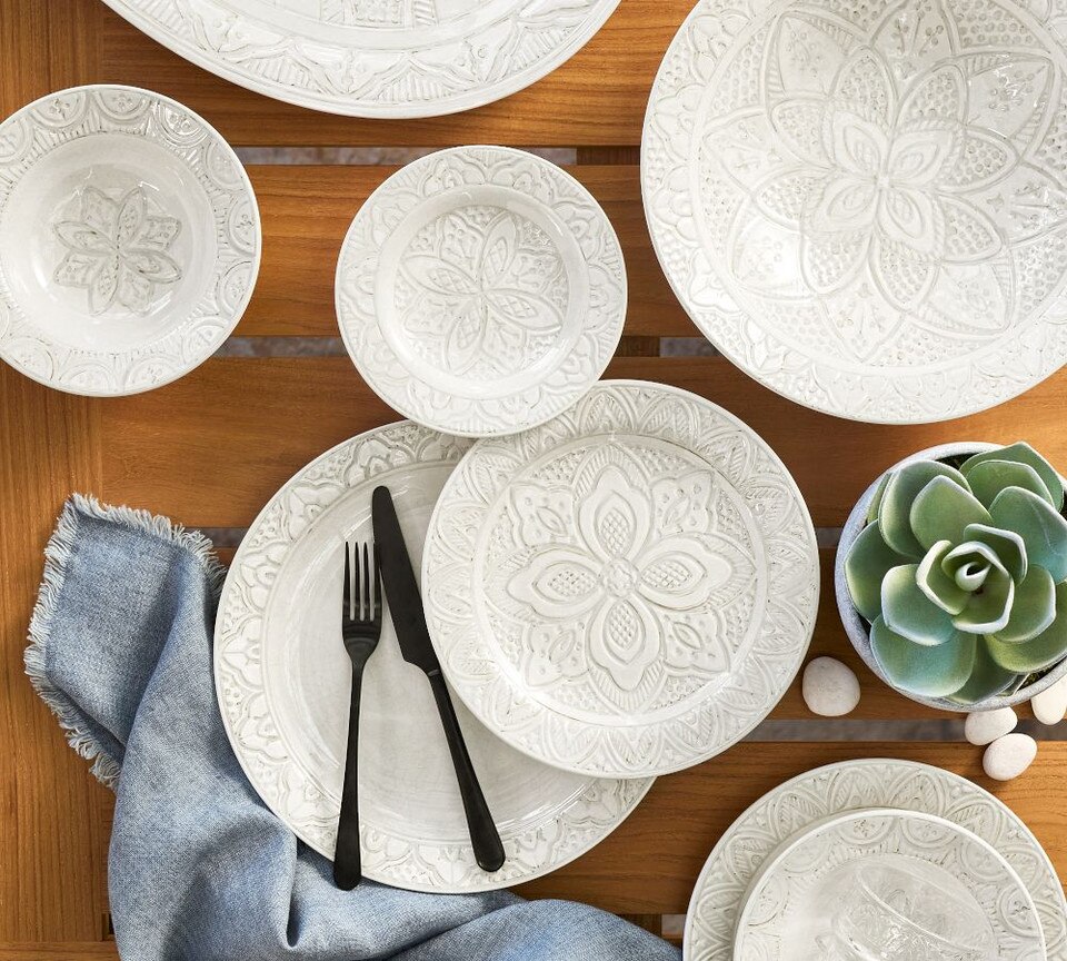 Asfi Melamine Appetiser Plates - Set of 4