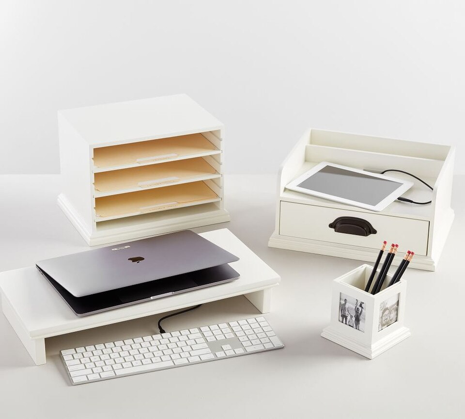 Aubrey Desk Accessories - White