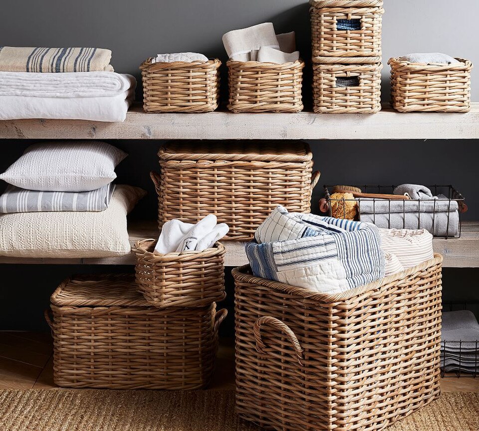 Aubrey Handwoven Lidded Baskets