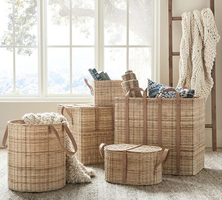 Austin Woven Basket Collection Natural Pottery Barn Australia