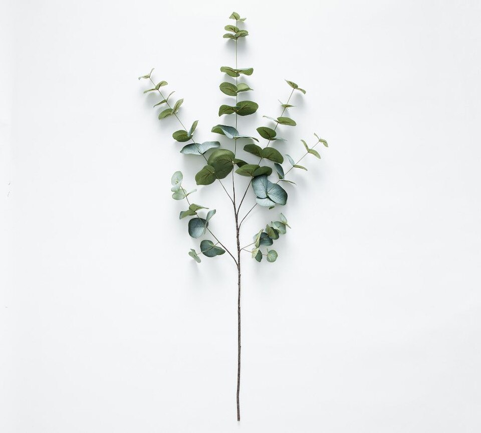 Faux Baby Blue Eucalyptus Branch