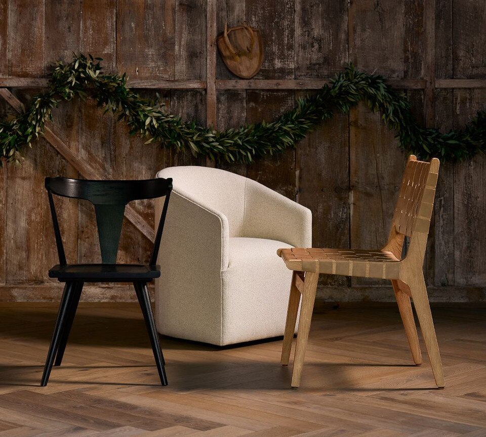 Baldwin Upholstered Barrel Back Dining Chair