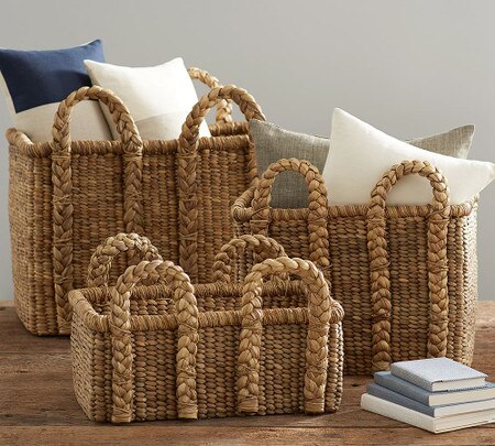 Beachcomber Handwoven Seagrass Basket Collection Pottery Barn