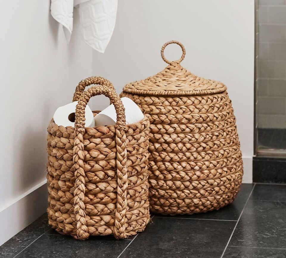Beachcomber Lidded Tulip Basket