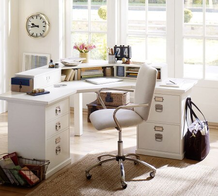 Bedford Corner Desk Set Pottery Barn Australia
