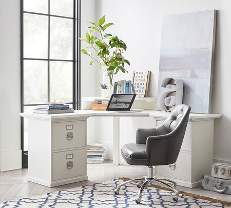 Bedford Corner Desk Set Pottery Barn Australia