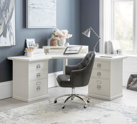Bedford Corner Desk Set Pottery Barn Australia