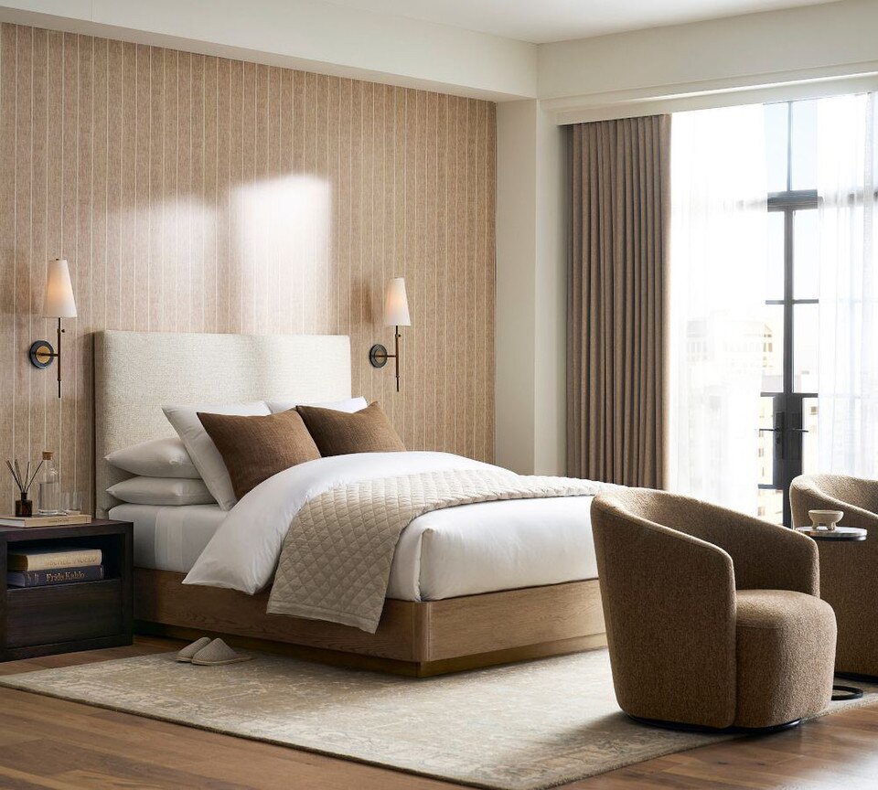 Belgian Flax Linen Diamond Coverlet