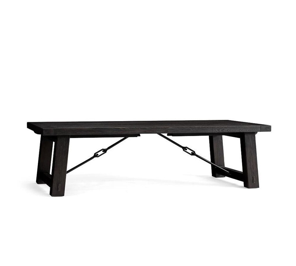 Benchwright Extending Dining Table - Blackened Oak (218 cm ...