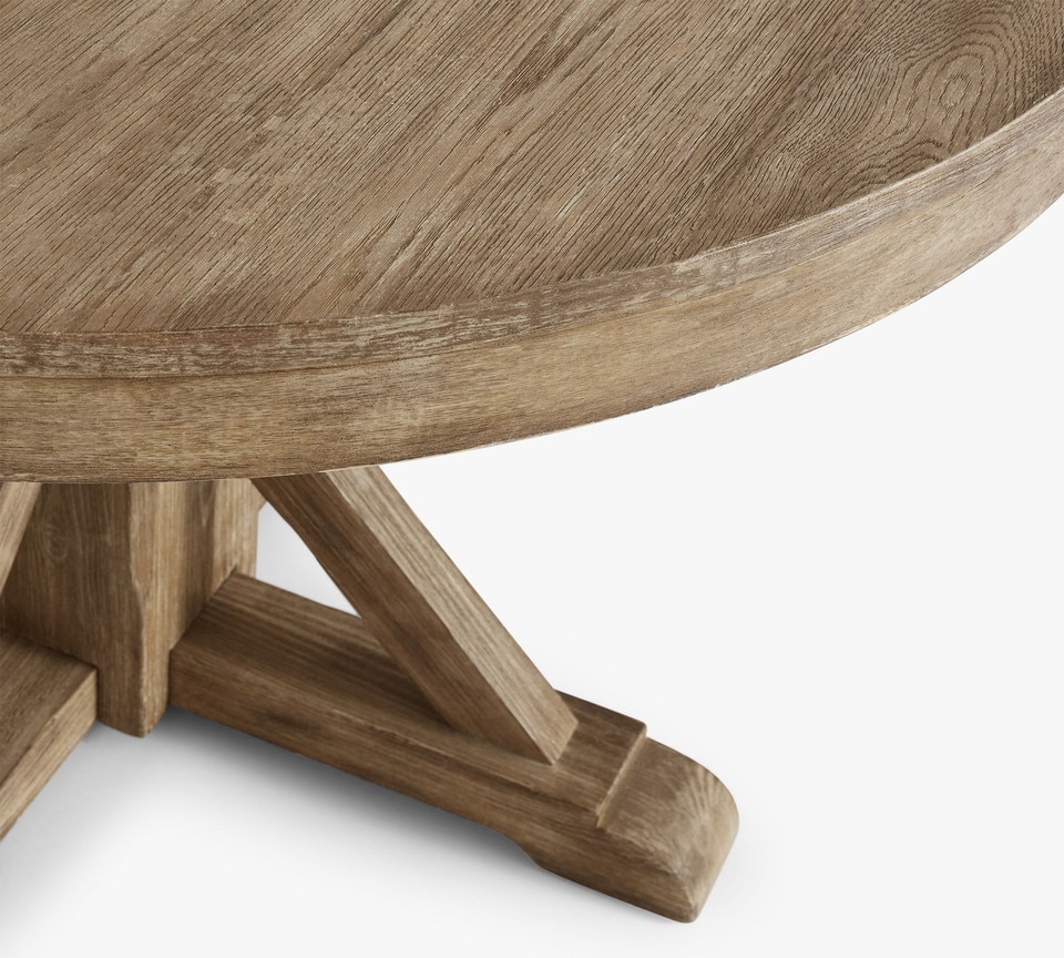 Benchwright Extending Round Dining Table