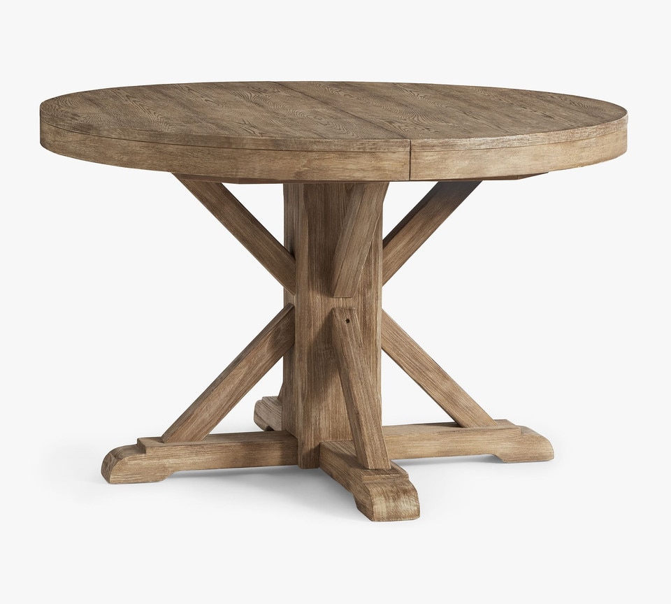 Benchwright Extending Round Dining Table