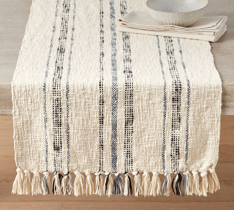 Bennett Stripe Cotton Table Runner