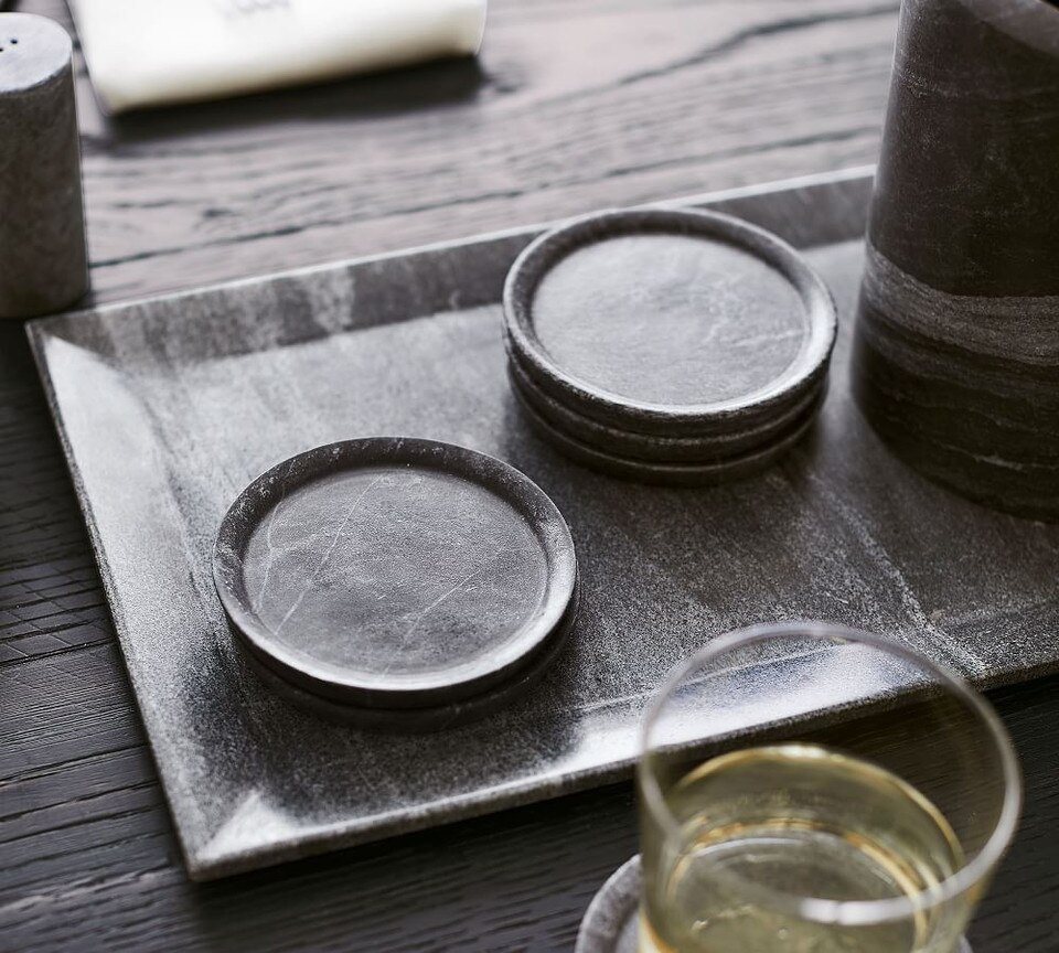 Marble Coasters, Set of 4