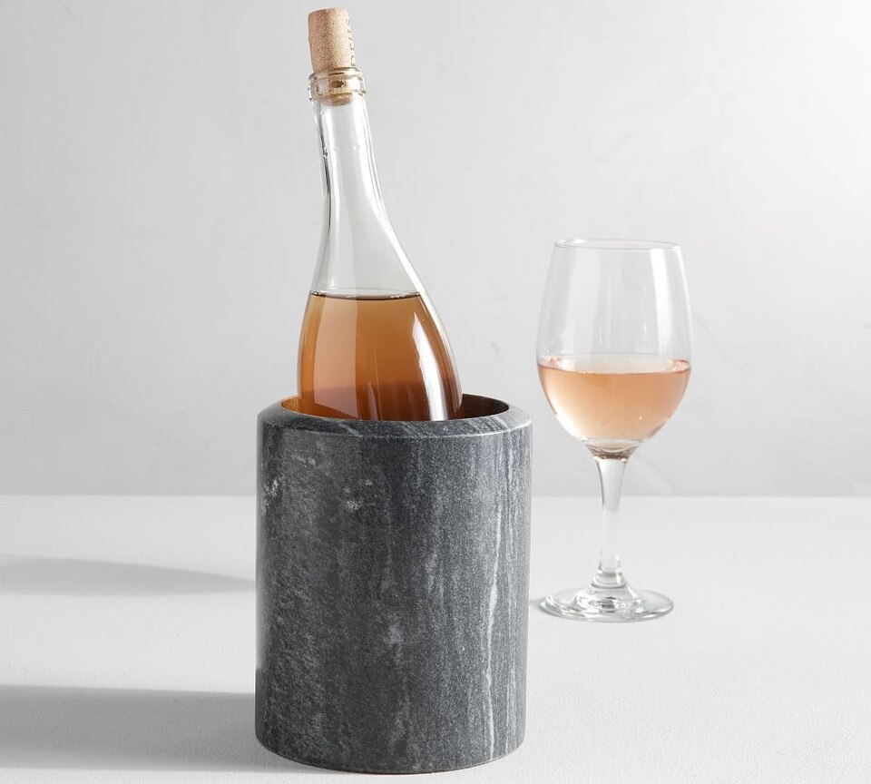 undefined | Black Marble Wine Cooler