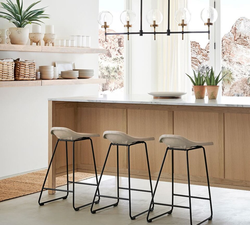 Brenner Leather Bar & Counter Stool