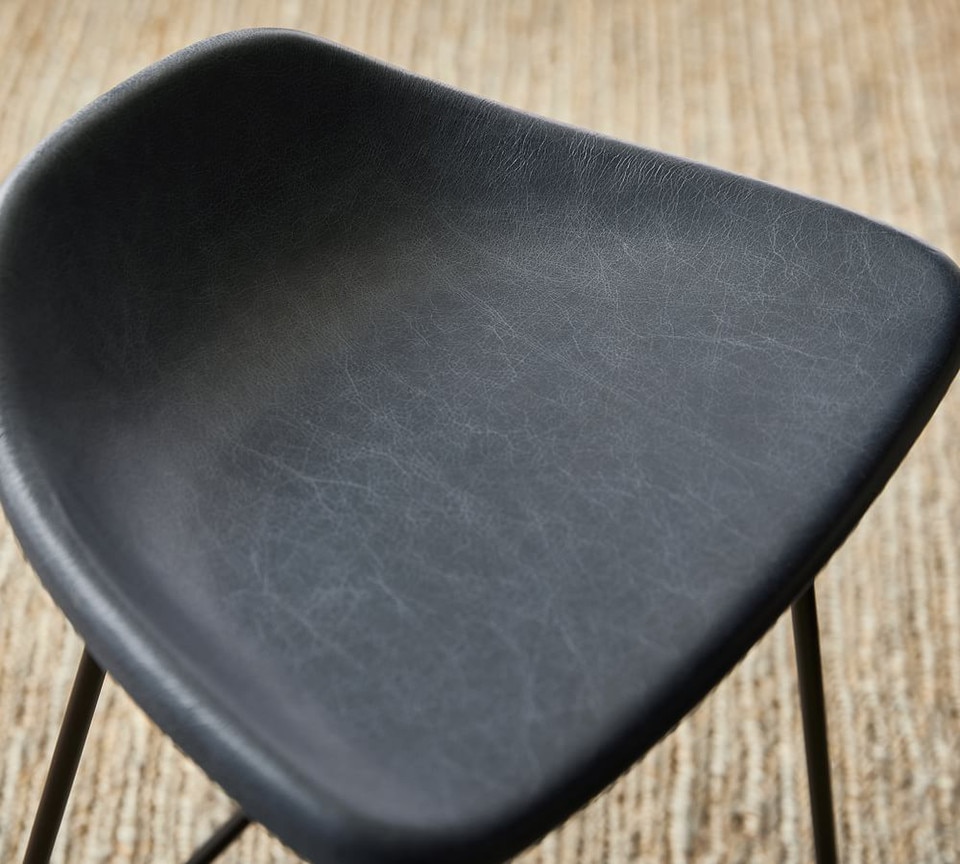 Brenner Leather Bar & Counter Stool