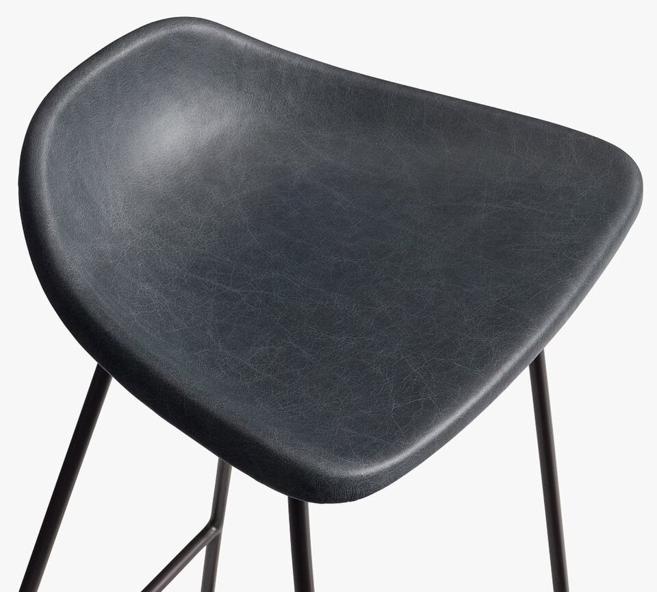 Brenner Leather Bar & Counter Stool