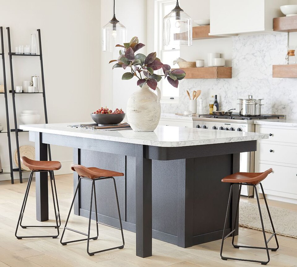Brenner Leather Bar & Counter Stool