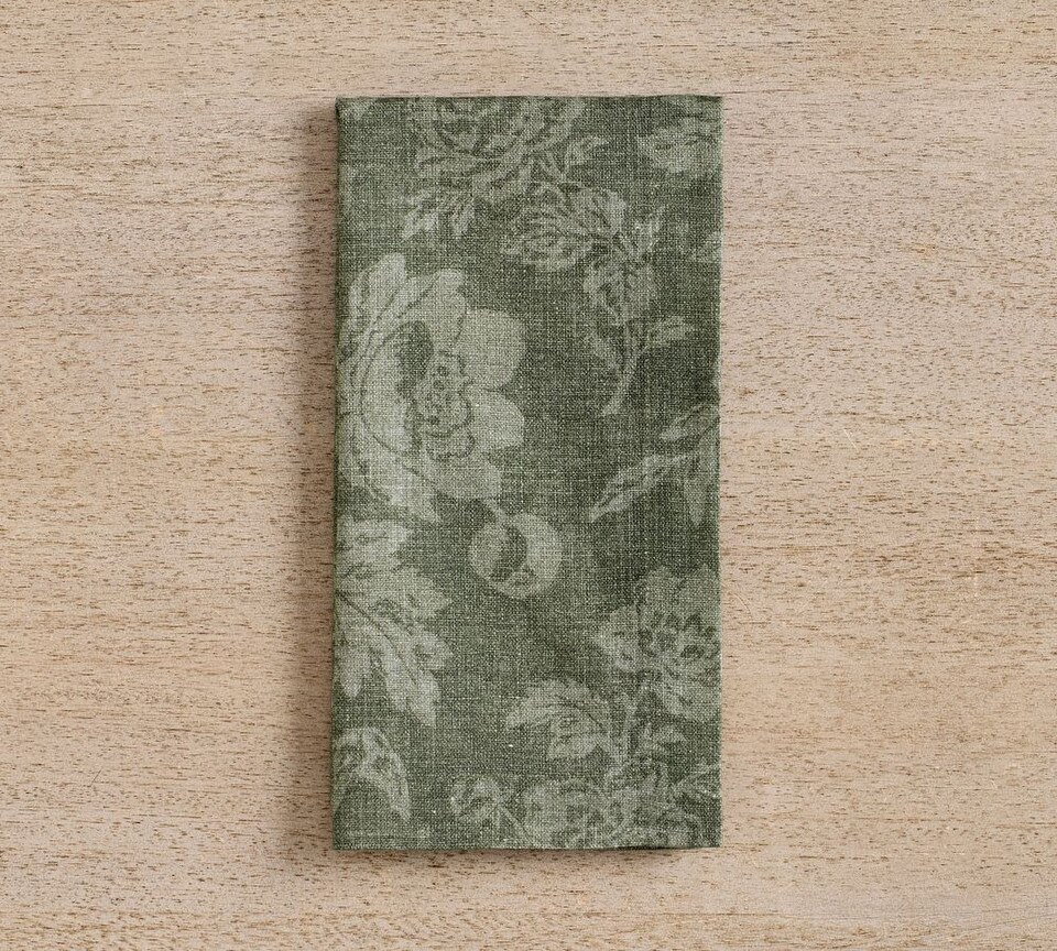 Brianna Floral Organic Cotton Napkins - Set of 4