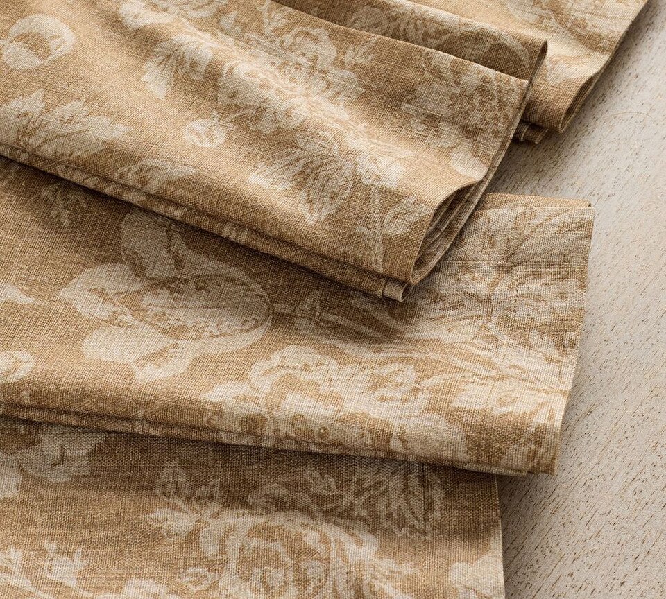 Brianna Floral Organic Cotton Napkins - Set of 4