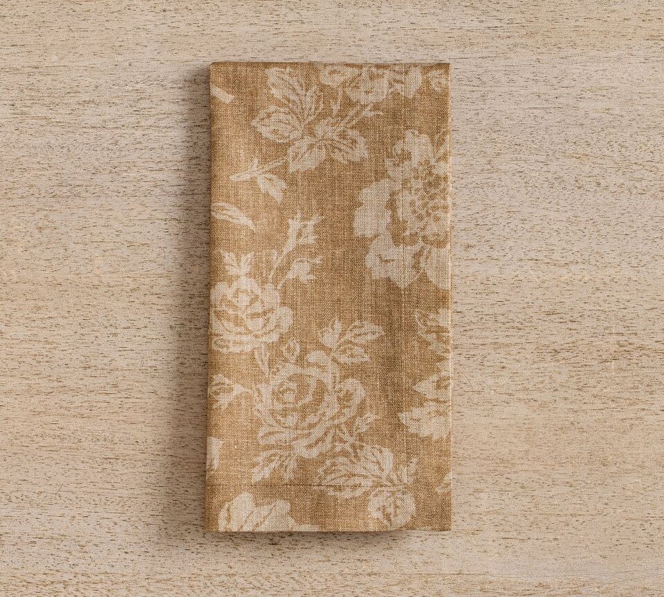 Brianna Floral Organic Cotton Napkins - Set of 4