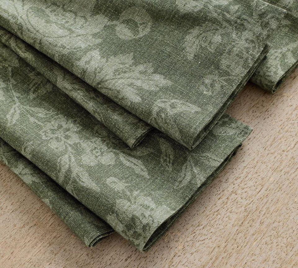 Brianna Floral Organic Cotton Napkins - Set of 4