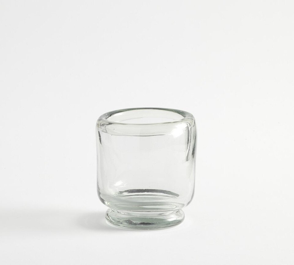 Brie Handcrafted Glass Hurricane Candleholder