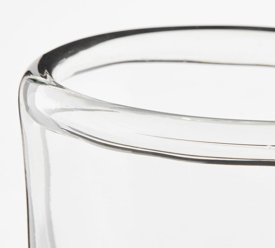 Brie Handcrafted Glass Hurricane Candleholder