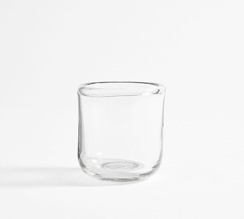 Brie Handcrafted Glass Hurricane Candleholder
