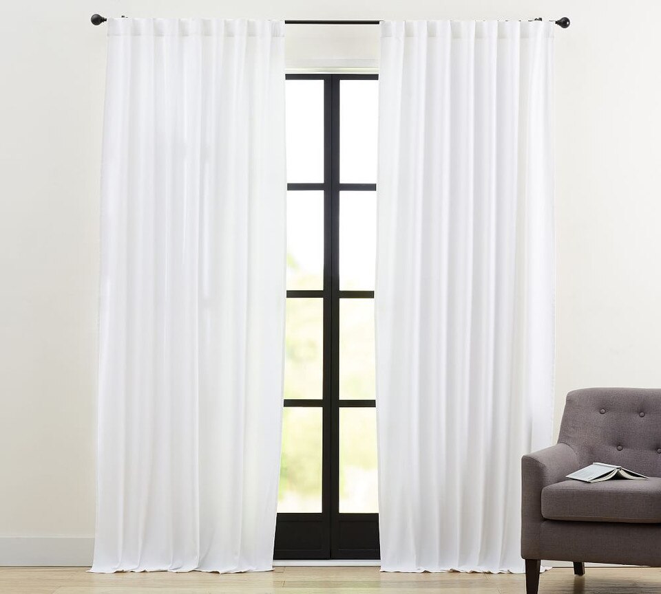 Broadway Blockout Curtain, White