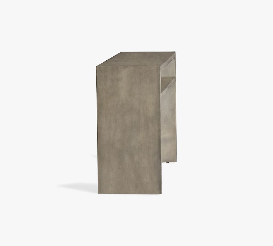 Byron 127 cm Waterfall Console Table, Mason Grey