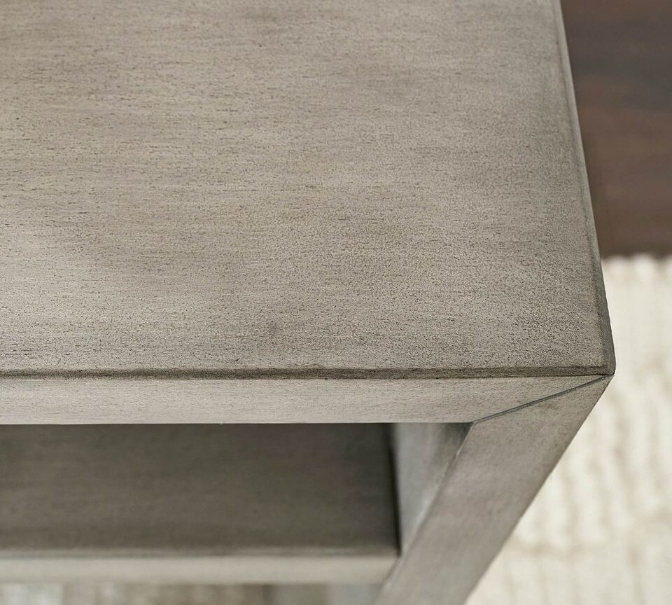 Byron 127 cm Waterfall Console Table, Mason Grey