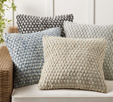Outdoor Cushion Throw Pillow Deals Cadyn Textured Indoor