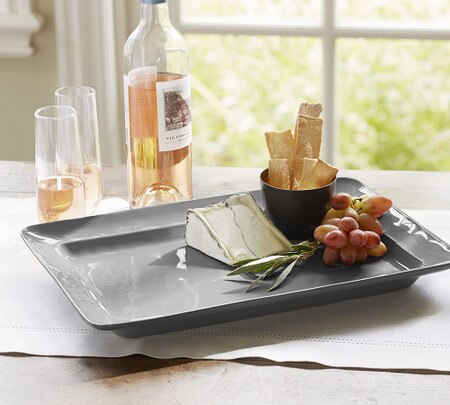 Cambria Handcrafted Stoneware Rectangular Serving Platter