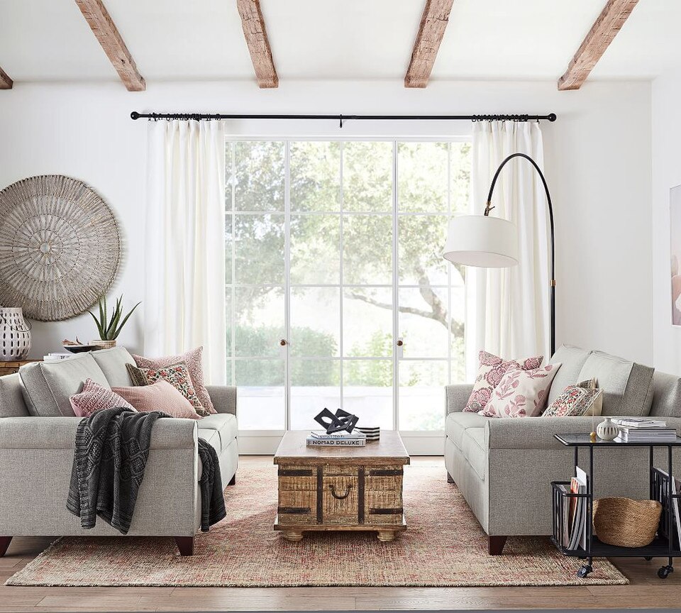 Cameron Roll Arm Upholstered Sofa