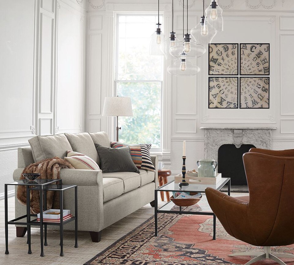 Cameron Roll Arm Upholstered Sofa